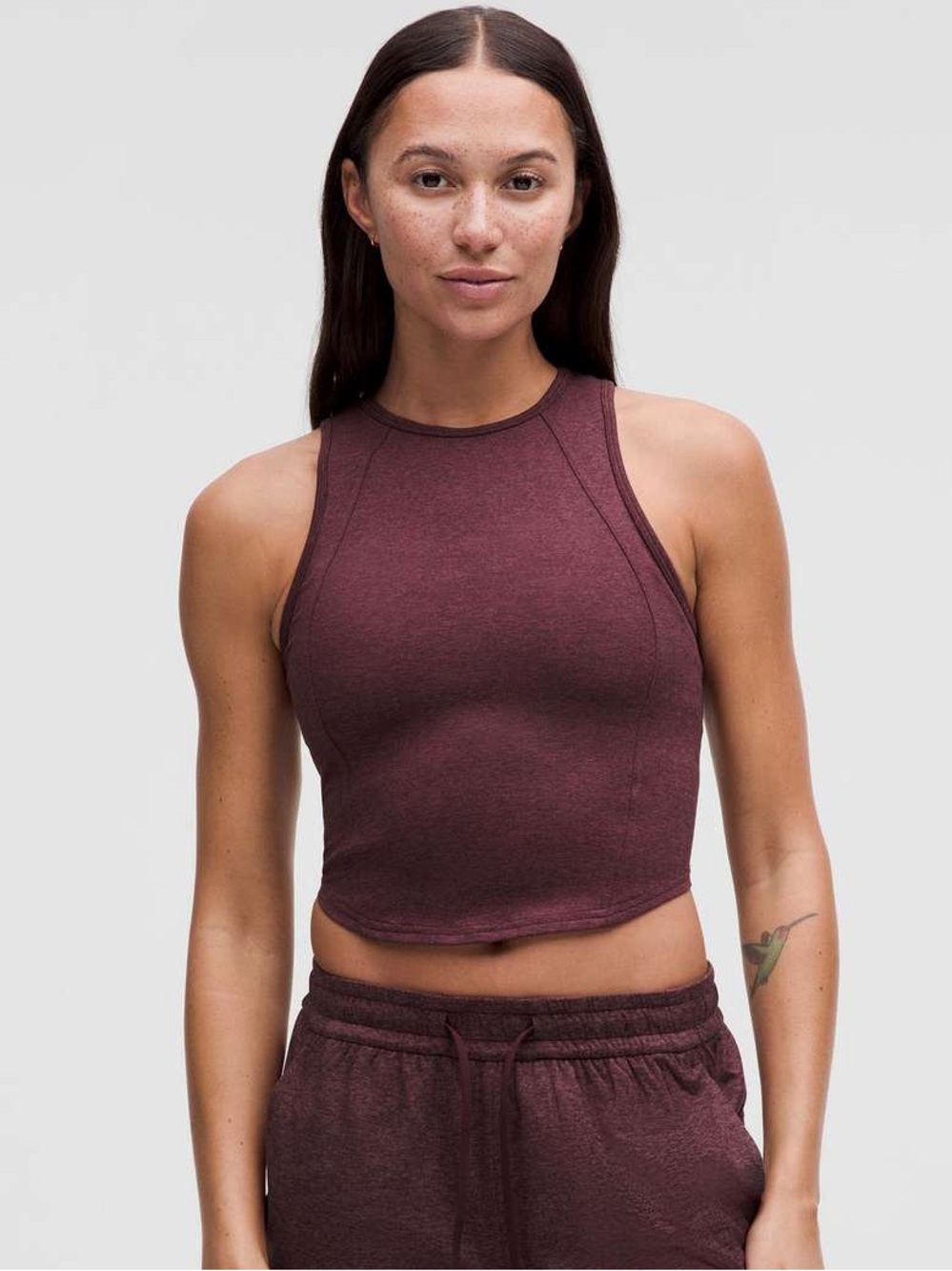 Lululemon Softy Suedey Crewneck Cropped Tank Top